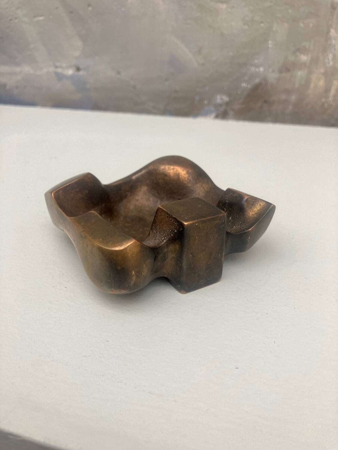 Bronze ashtray by Jacques Lauterbach 1965