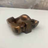 Bronze ashtray by Jacques Lauterbach 1965