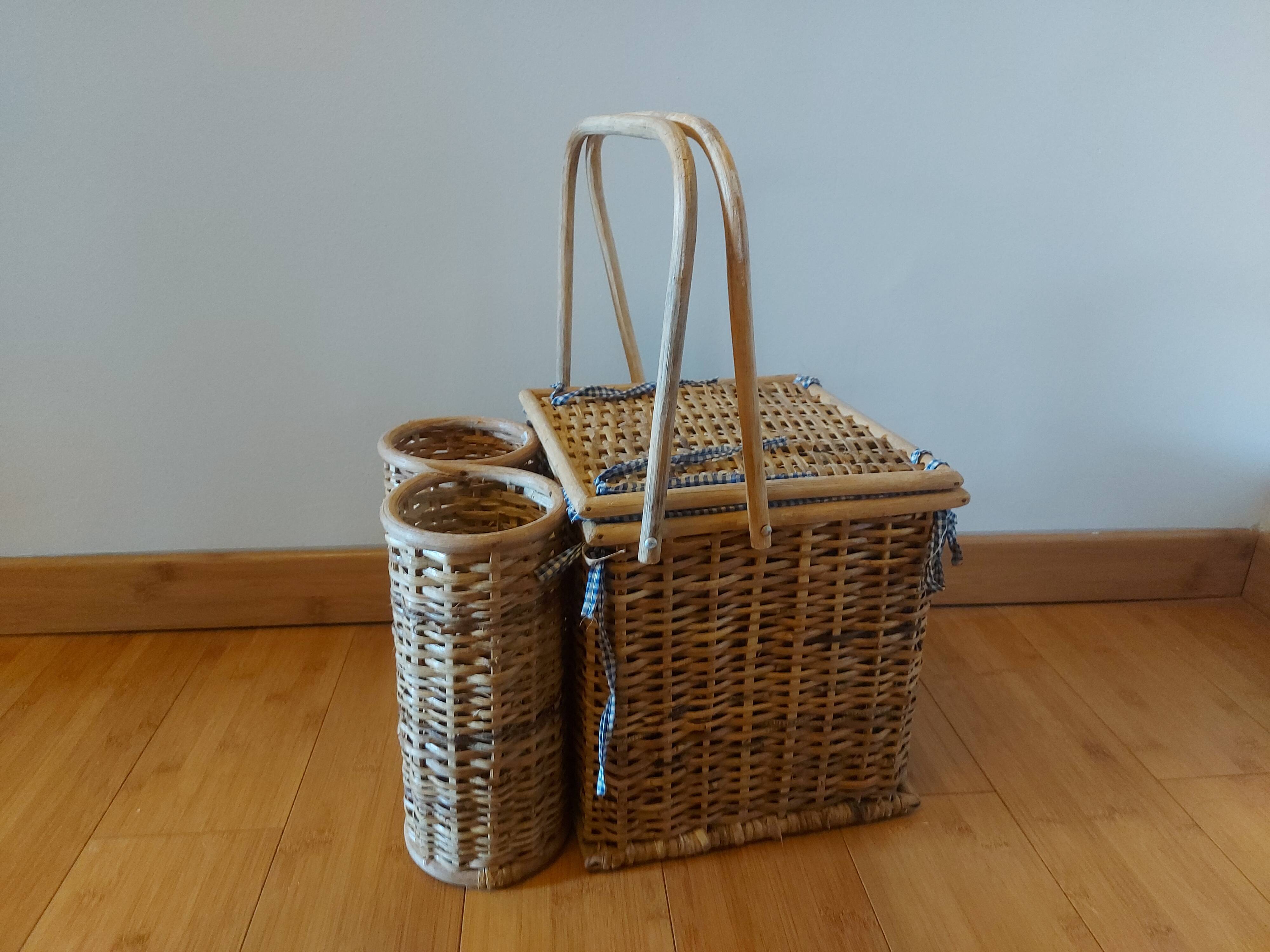 Panier à pique nique en rotin