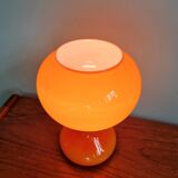 Space Age table lamp in orange glass, Massive, 1960