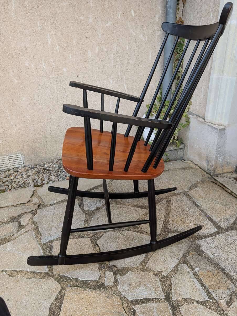 Vintage Scandinavian rocking chair