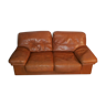 Camel leather sofa by Roche Bobois 70s