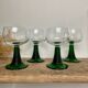 4 large Alsace Roemer glasses France