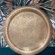 Golden brass tray