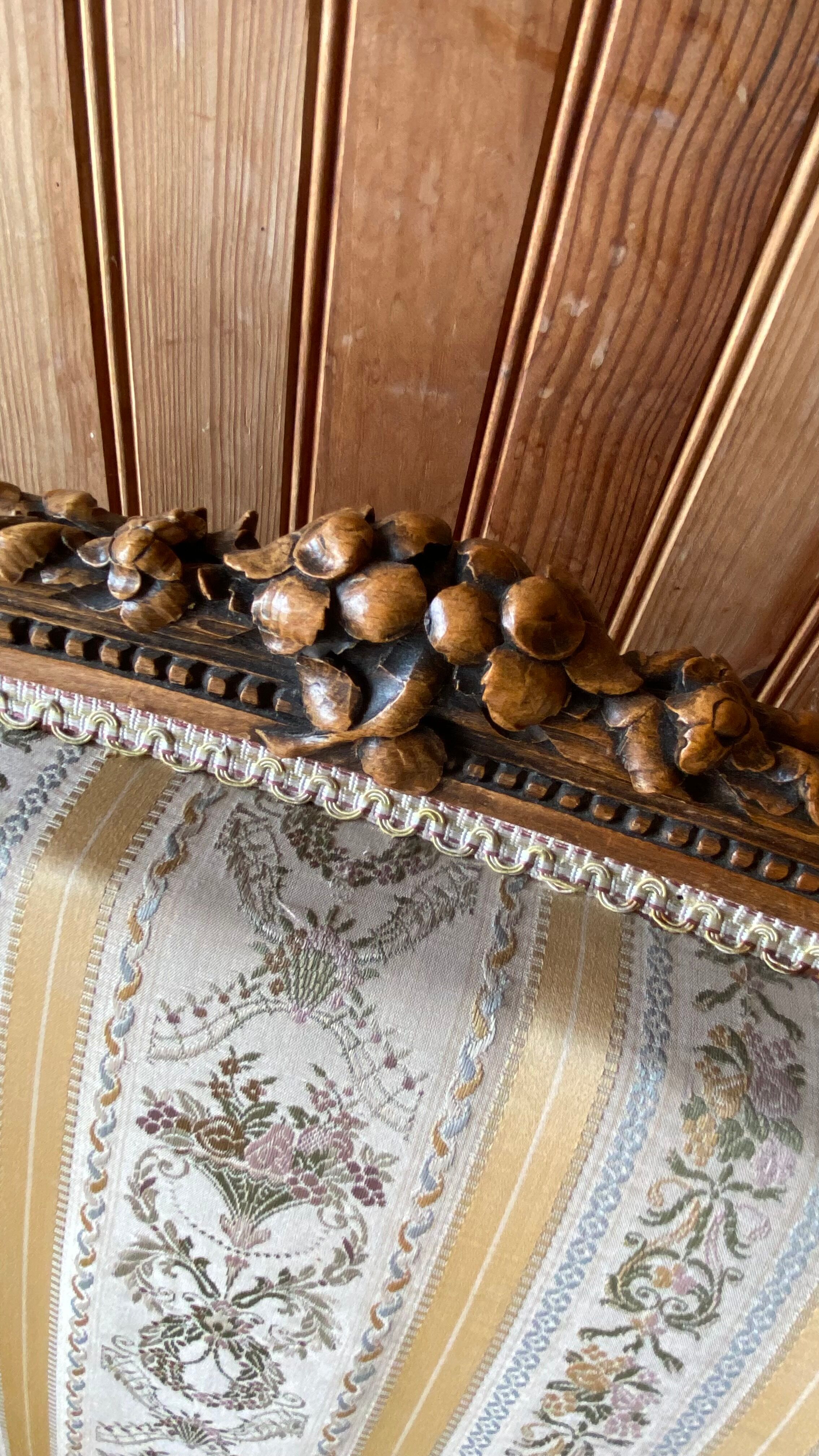 Salon soie et bois style Louis XV