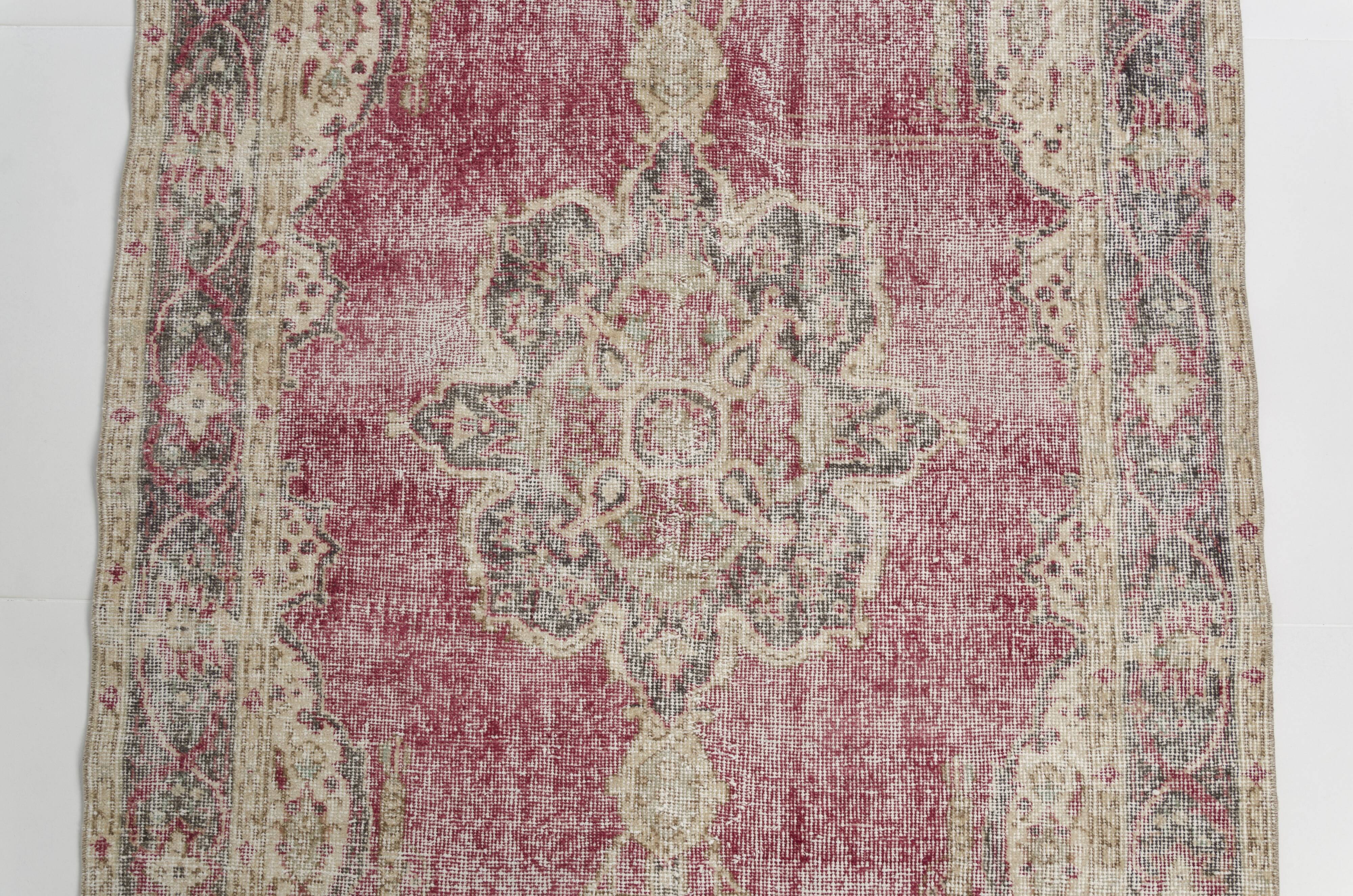 Geometric Handknotted Wool Carpet
