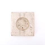 Square travertine ashtray, 1970s