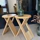 Pair of folding stools "Suzy" – Adrian Reed 1980