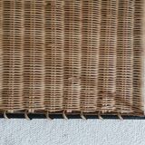 Side table in metal and rattan 50s
