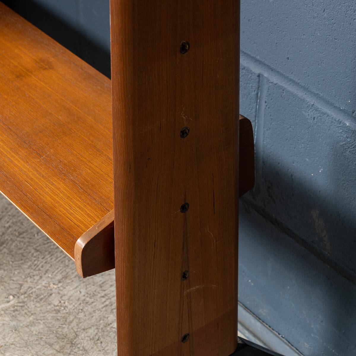 Vintage 20thc italian modular teak wall cabinet c.1960