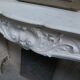 19th century Carrara marble fireplace