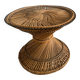 Table rotin diabolo vintage