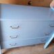Commode bleue. vintage. 1950.