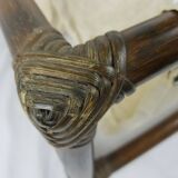 Bamboo magazines door, vintage rattan 70s