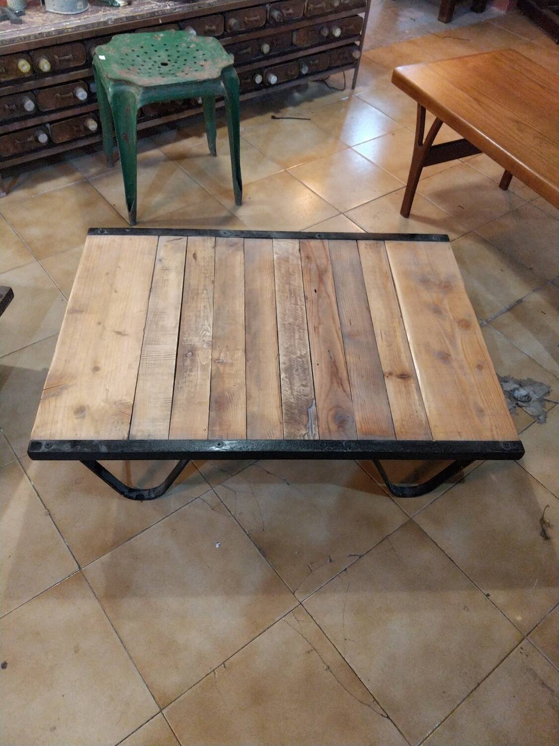 Industrial coffee table