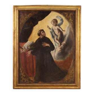 Religious painting from 18th century, Saint Anthony of Padua