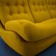 20th century, yellow Atlantis three-seater sofa, 1960s
