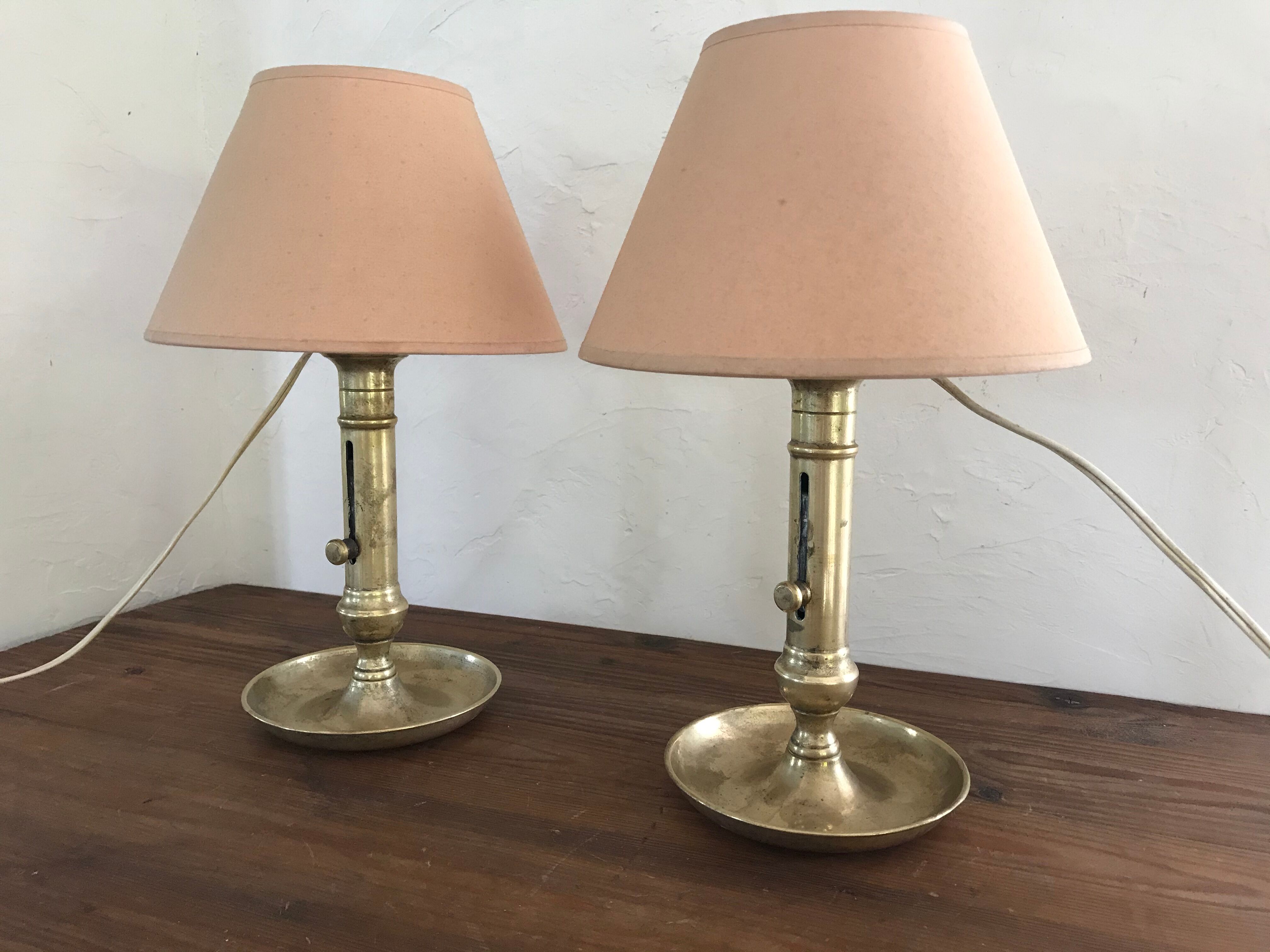 Pair of bedside lamps