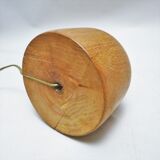 Lampe en bois massif Années 70