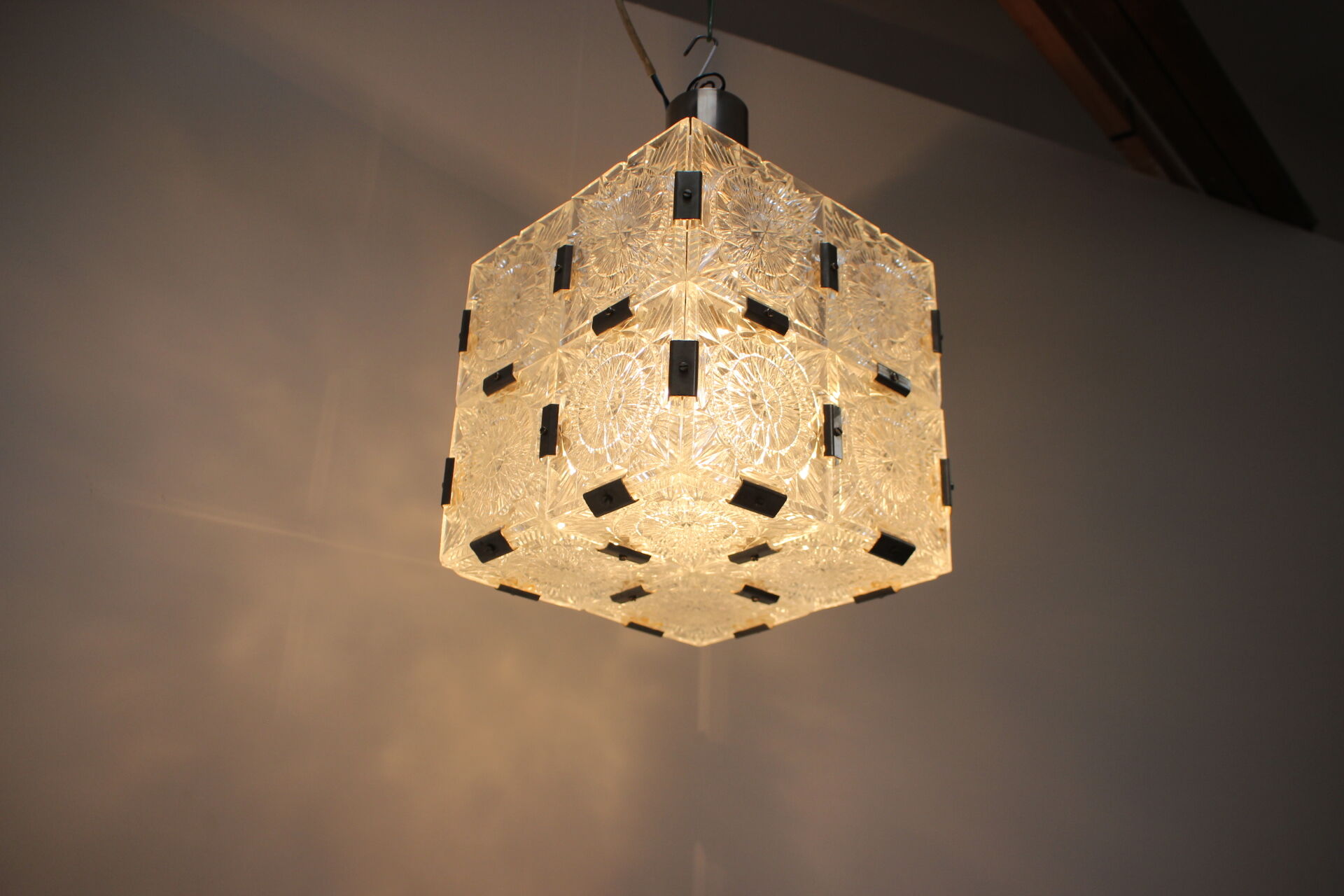 Mid-Century Pendant / Kamenický Šenov, 1970's