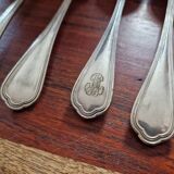 Christofle - Set of 12 Spatours table spoons in silver-plated metal