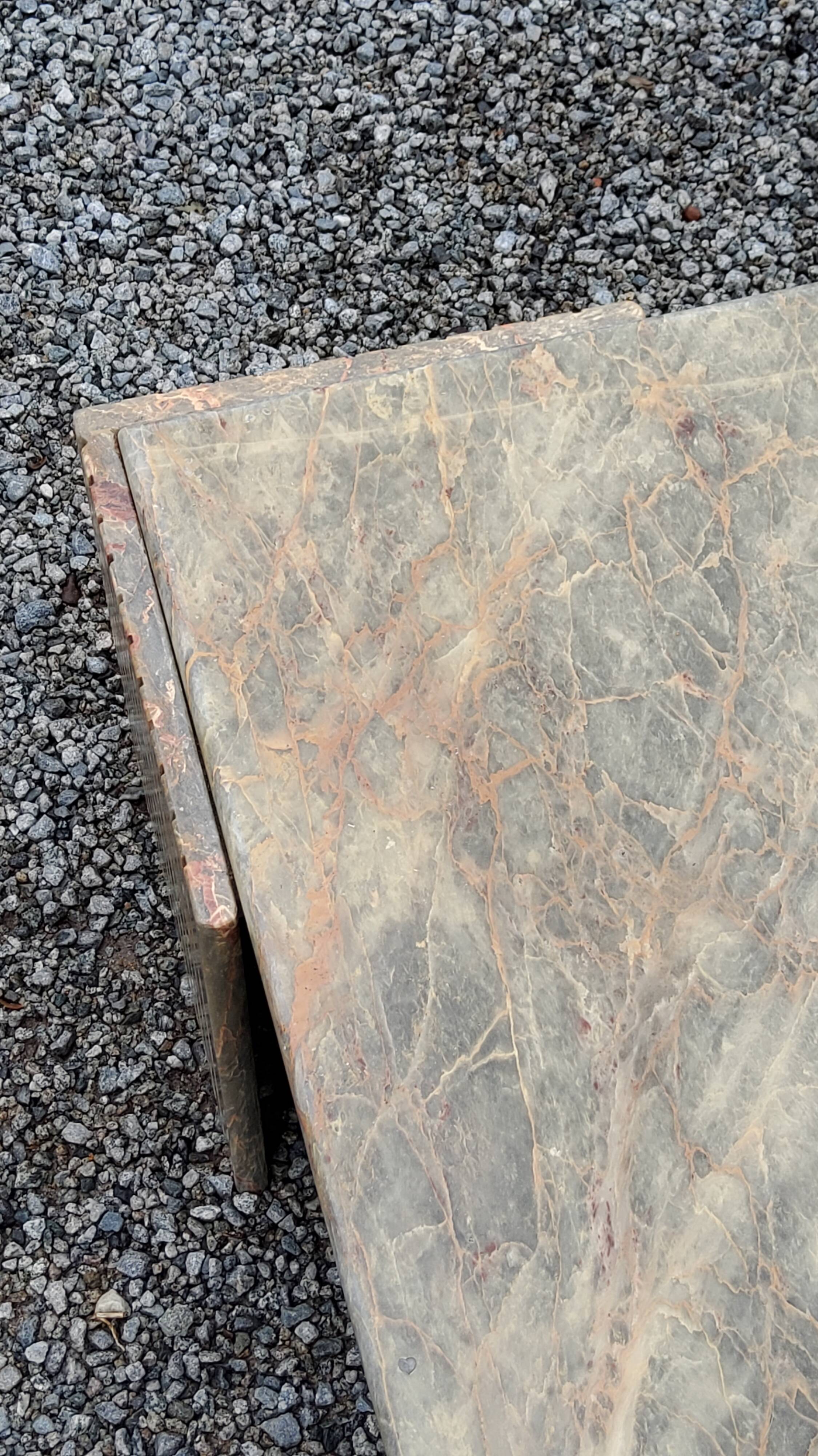 70s designer marble coffee table