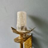 Gold metal flare wall lamp Ferro Art 60/70s