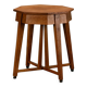 Table d'appoint octogonale en chêne de l'École de La Haye Art Déco architecturale