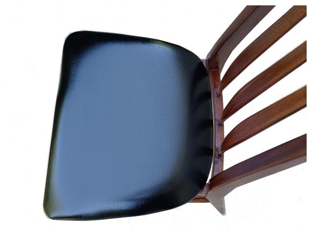 Set of 6 Danish chairs from Niels Koefoed Scandinavian EVA model 1960