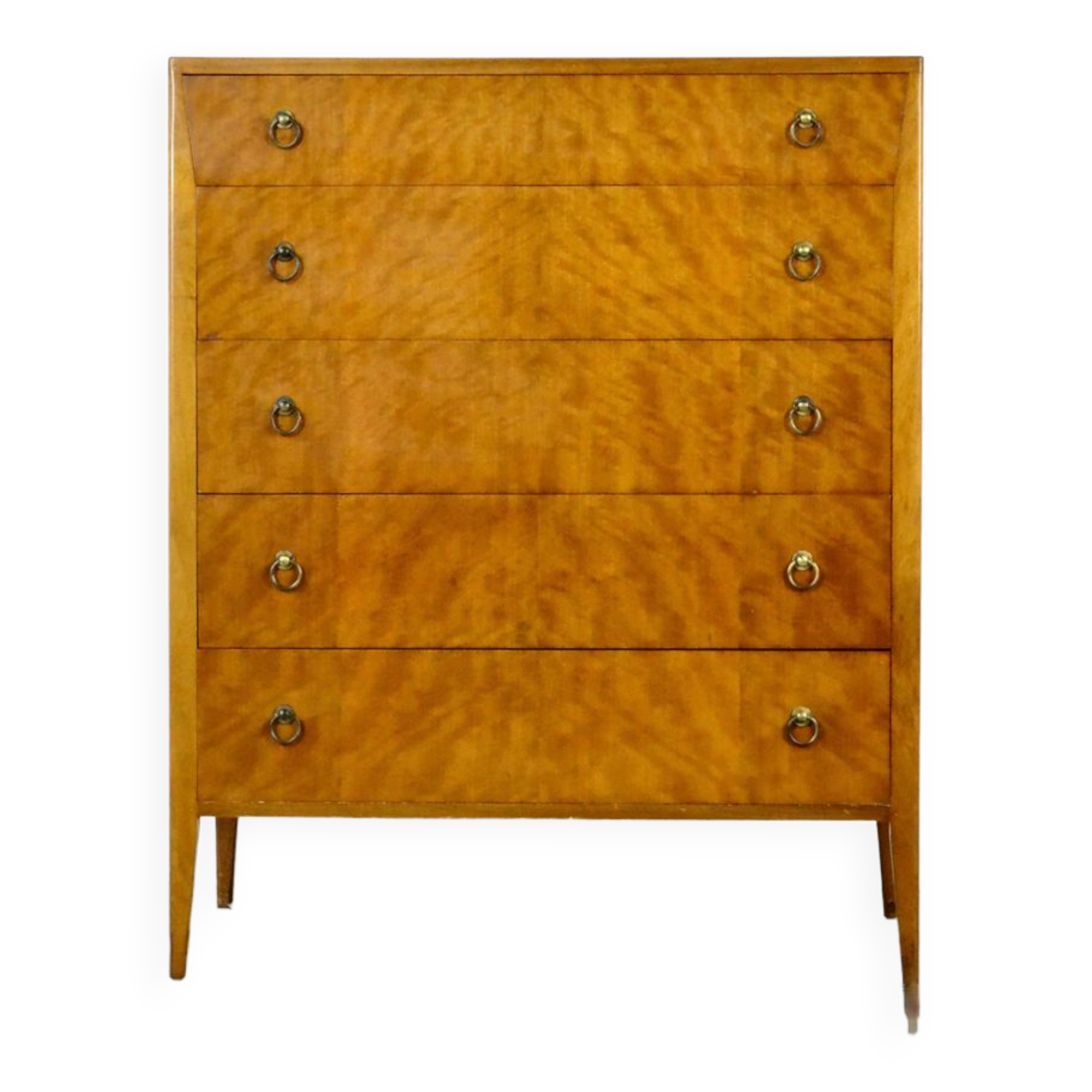 Commode en noyer du milieu du siècle  Tallboy