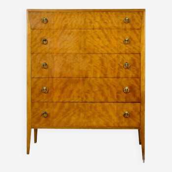 Commode en noyer du milieu du siècle  Tallboy