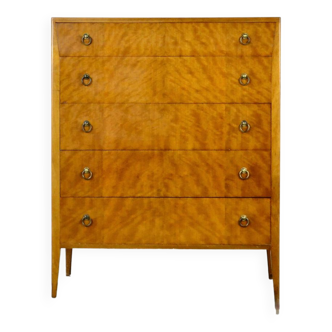 Commode en noyer du milieu du siècle  Tallboy