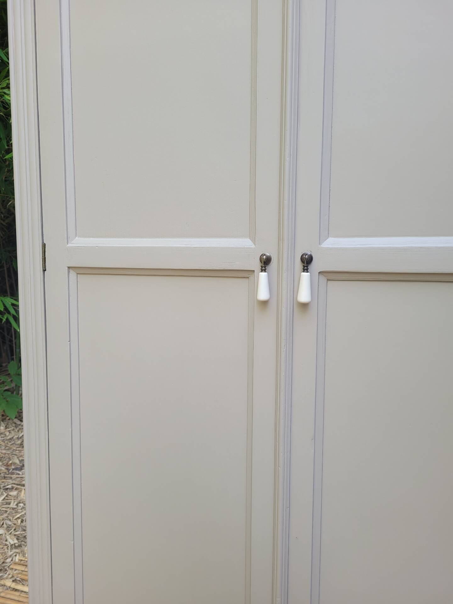 Renovated antique wardrobe - solid wood