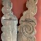 18th Century Italian Handcarved Polychrome Painted Pilaster Friezes, Set of 2