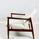 White Boucle GFM-64 armchair by Edmund Homa, 1970s