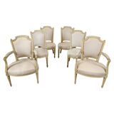 Set of 4 chairs and 2 armchairs 1860