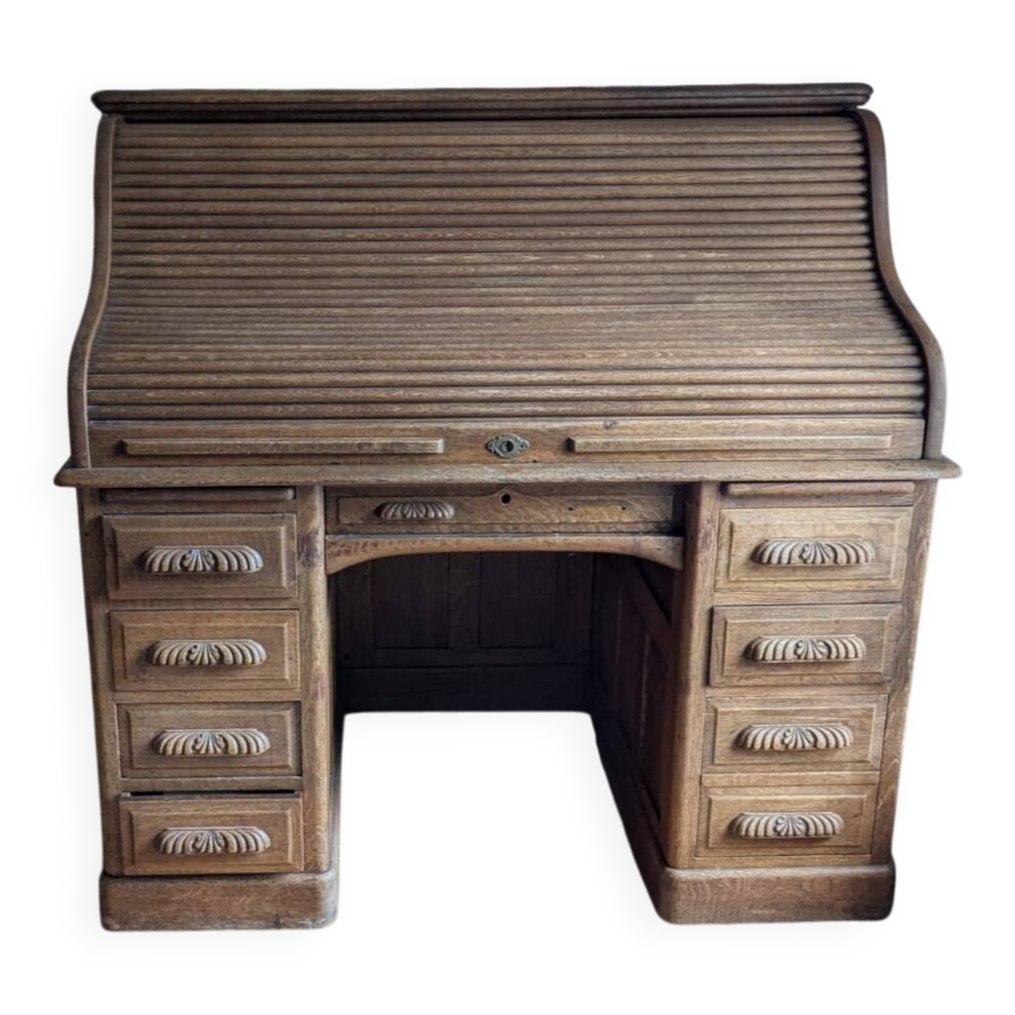 English cylinder desk