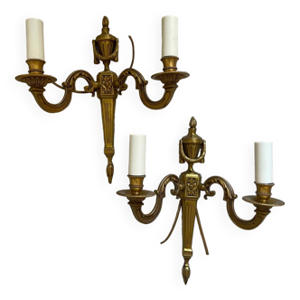 Pair of Louis XVI style wall lights