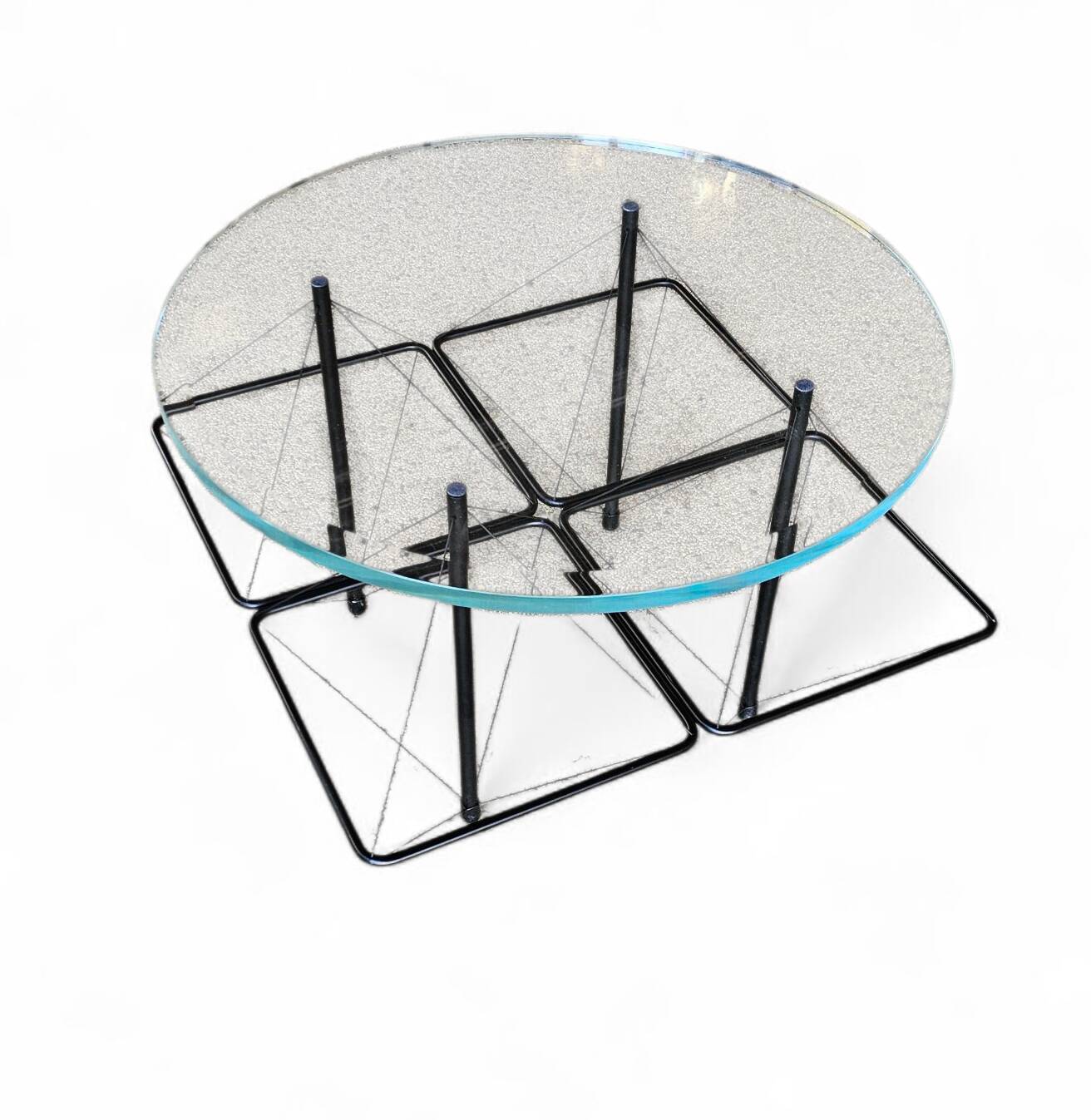 Rare wire coffee table 1980s