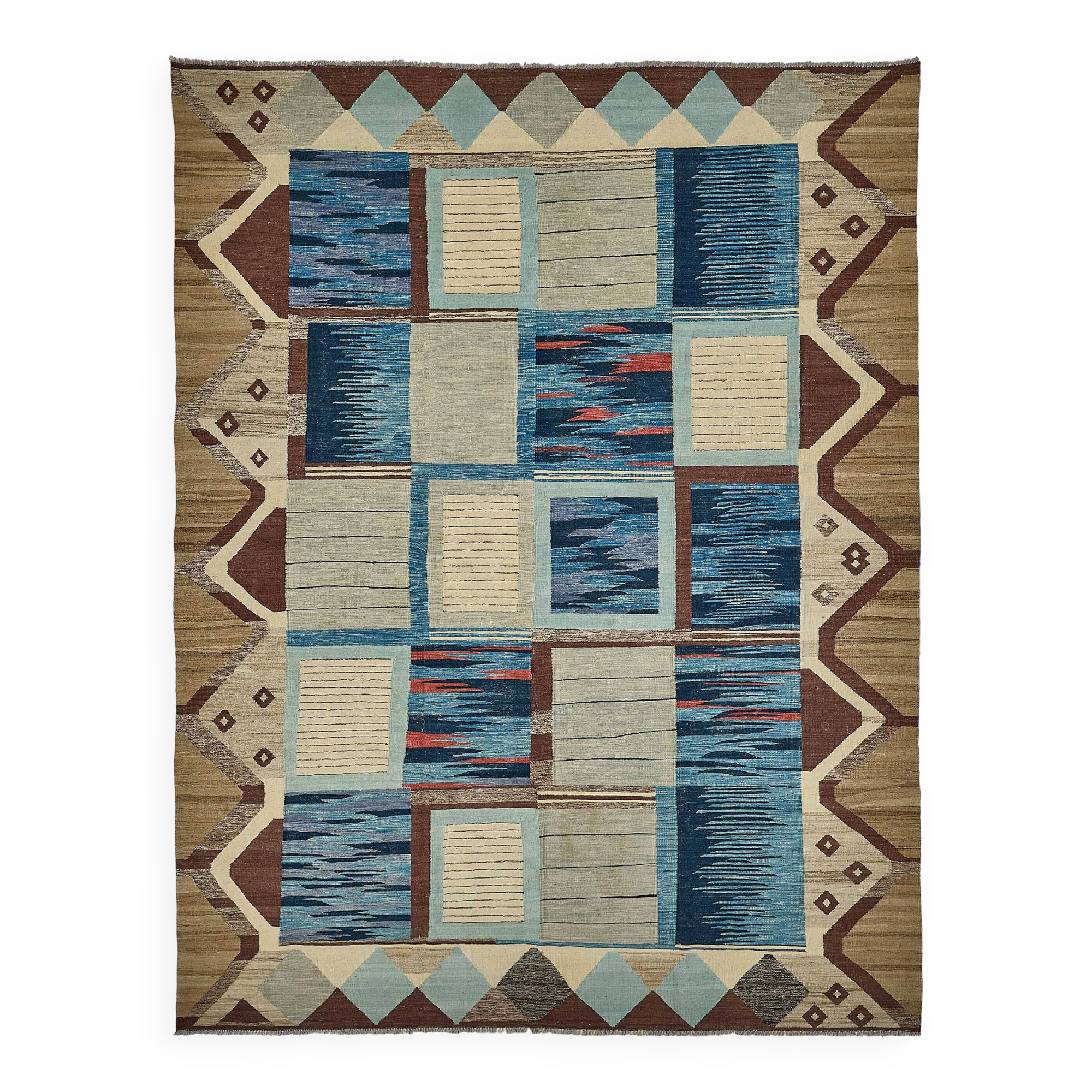 Contemporary Tribal Decorative Kilim 307 cm x 390 cm