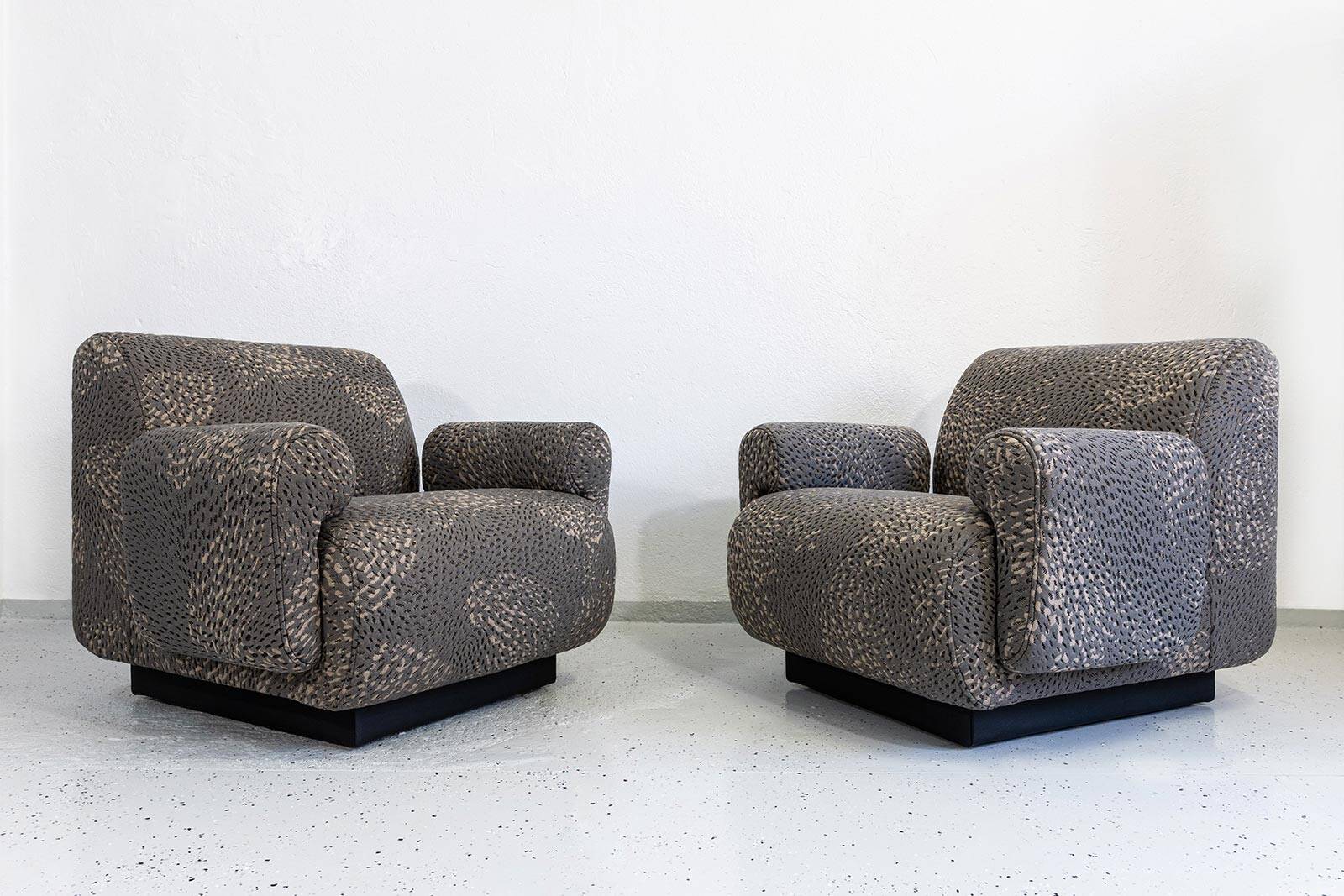 Vintage armchairs By Eberhard Geißler, Oelsa, Germany, 1970s