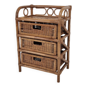 Commode italienne à - rotin