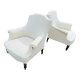 Paire de fauteuils anglais