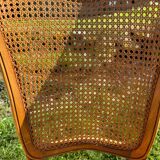 4 caned chairs in cherry wood – Louis XV style