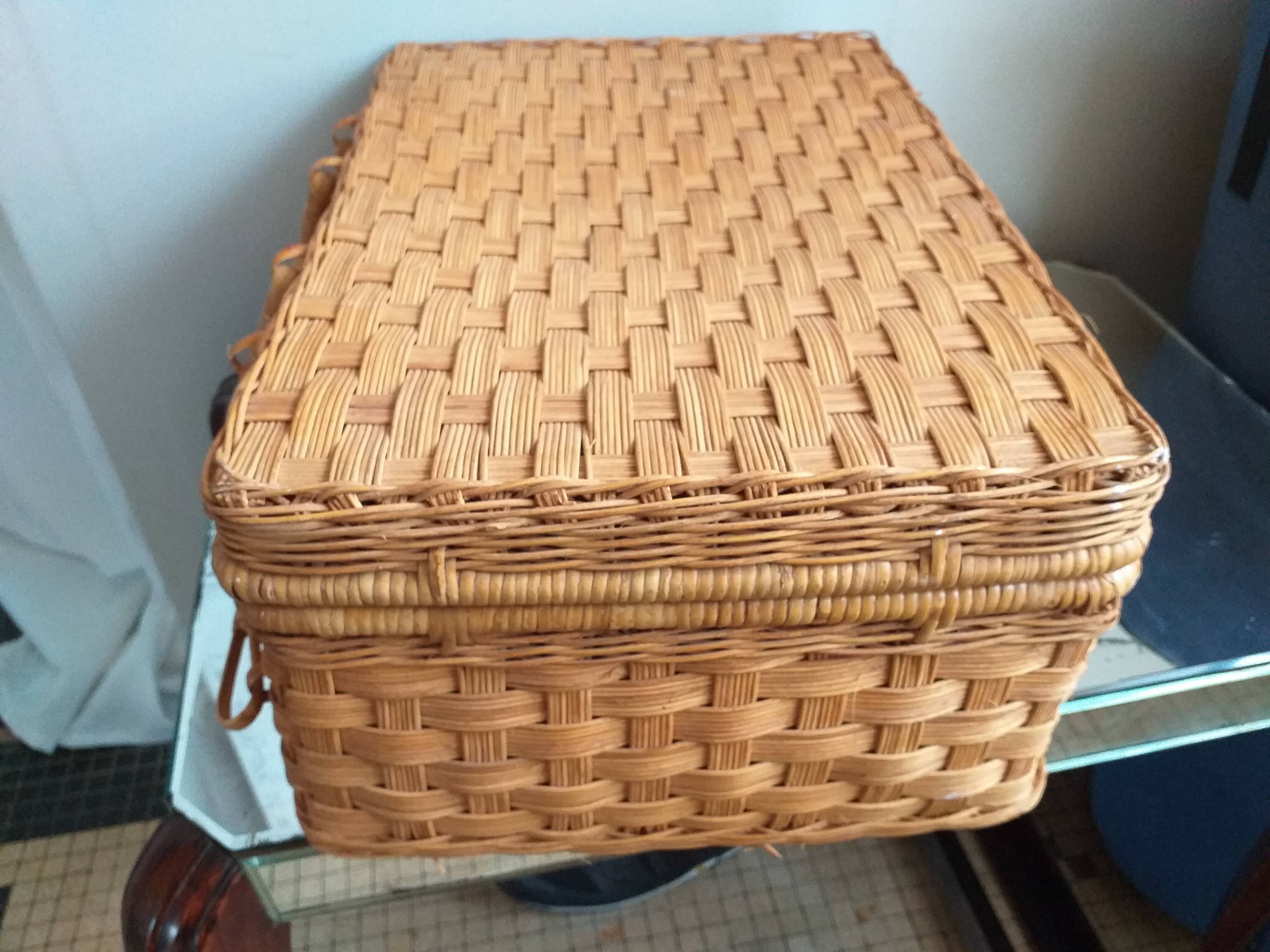 Vintage wicker case