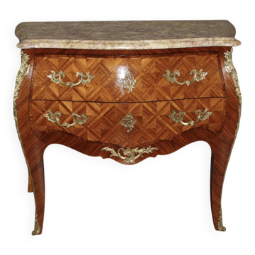 Louis XV commode in marquetry