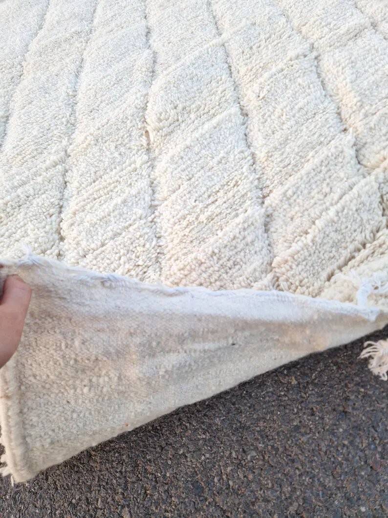 New Large Moroccan Handwoven Wool Rug