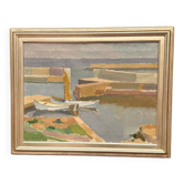 Huile sur toile suédoise – par Richard Björklund – Voilier