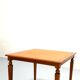 Vintage 50s reversible caramel leather covered bridge/games table