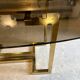 Belgo dining table chrome 1970s smoked glass